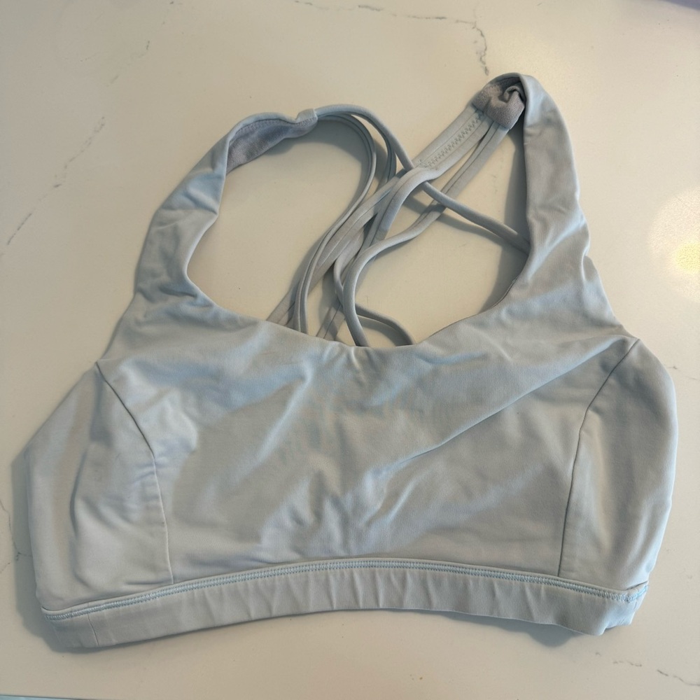Light blue Lululemon sports bra